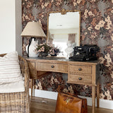 Ornate Golden Floral Rectangular Mirror