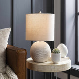 Manaloal Beige Textured Table Lamp - Ocean Monroe