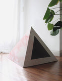 'Rose Quartz' Cardboard Cat Pyramid