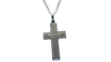 Black Thorn Cross Necklace