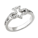 CZ Dove Ring