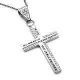 Women's CZ Cable Cross Necklace