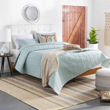 Basay Round Silver Gray Mirror - Ocean Monroe