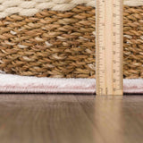 Kandos Blush & Light Pink Area Rug - Ocean Monroe