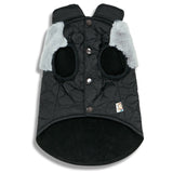 Touchdog 'Furrost-Bite' Fur and Fleece Designer Fashion Dog Jacket