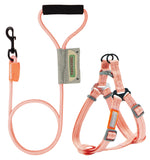 Touchdog ® 'Macaron' 2-in-1 Durable Nylon Dog Harness and Leash - Ocean Monroe