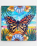 Tropical Monarch Bloom Butterfly ( Original Painting ) - Ocean Monroe