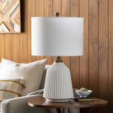 Tramutola White Table Lamp - Ocean Monroe