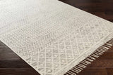 Valyermo Beige Hand Woven Cotton Rug