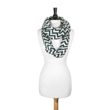 Striped Green Infinity Scarf