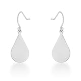 Karla Rhodium Stainless Steel Teardrop Earrings