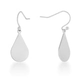 Karla Rhodium Stainless Steel Teardrop Earrings