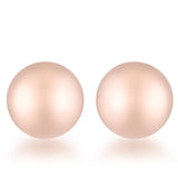 Julia Rose Gold Sphere Stud Earrings