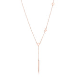 Stainless Steel Rose Goldtone LOVE Necklace