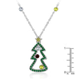 Cubic Zirconia Christmas Pendant - Ocean Monroe