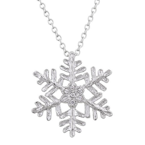 Large Snowflake Pendant - Ocean Monroe