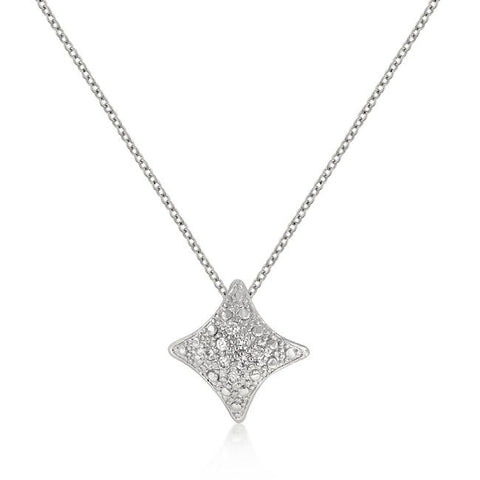 Cubic Zirconia Star Crest Pendant