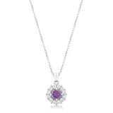 Bella Bridal Pendant in Purple - Ocean Monroe