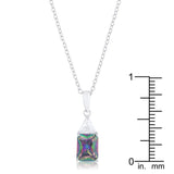 Classic Mystic Cubic Zirconia Sterling Silver Drop Necklace - Ocean Monroe
