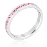 Stylish Stackables Pink Crystal Ring - Ocean Monroe