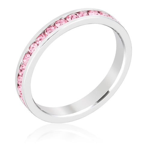 Stylish Stackables Pink Crystal Ring - Ocean Monroe