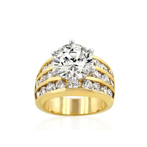 Classic Gold Engagement Ring - Ocean Monroe