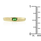 Green Oval Simple Ring - Ocean Monroe