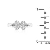 Simple Flower CZ Ring