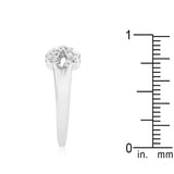 Simple Flower CZ Ring
