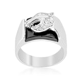 Onyx Panther Mens Ring - Ocean Monroe