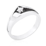 Two-Tone Sleek Mens Ring - Ocean Monroe