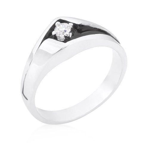 Two-Tone Sleek Mens Ring - Ocean Monroe