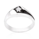 Two-Tone Sleek Mens Ring - Ocean Monroe