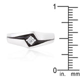 Two-Tone Sleek Mens Ring - Ocean Monroe