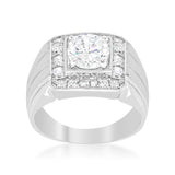 Mens Two-tone Finish Cubic Zirconia Ring - Ocean Monroe