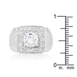 Mens Two-tone Finish Cubic Zirconia Ring - Ocean Monroe