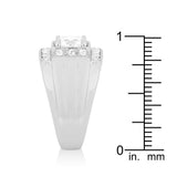 Mens Two-tone Finish Cubic Zirconia Ring - Ocean Monroe