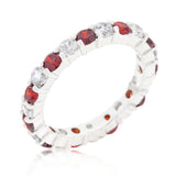 Mini Jessica Band with Garnet Cubic Zirconia - Ocean Monroe