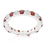 Mini Jessica Band with Garnet Cubic Zirconia - Ocean Monroe