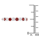 Mini Jessica Band with Garnet Cubic Zirconia - Ocean Monroe