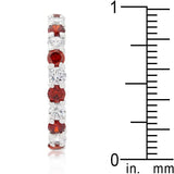 Mini Jessica Band with Garnet Cubic Zirconia - Ocean Monroe