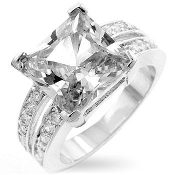 White Princess Engagement Ring - Ocean Monroe