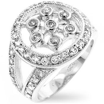 Classic Cubic Zirconia Web Ring - Ocean Monroe