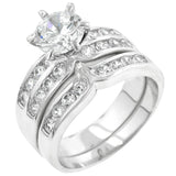Formal Rhodium Plated Engagement Set - Ocean Monroe