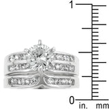 Formal Rhodium Plated Engagement Set - Ocean Monroe