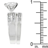 Formal Rhodium Plated Engagement Set - Ocean Monroe