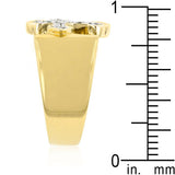 Two-tone Finish Cross Ring - Ocean Monroe