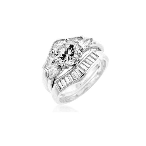 Two-Piece Engagement Ring Set - Ocean Monroe