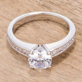 Cubic Zircon Engagement Ring - Ocean Monroe