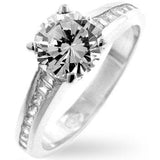 Cubic Zircon Engagement Ring - Ocean Monroe